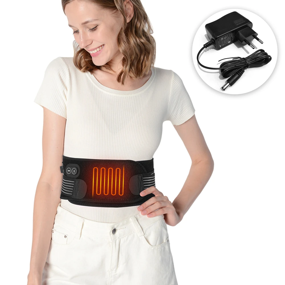 

Massaging Waist Heating Pad Portable Heating Waist Belt Far Infrared Heating Massage Waist Belt for Abdominal Back Pain Relief