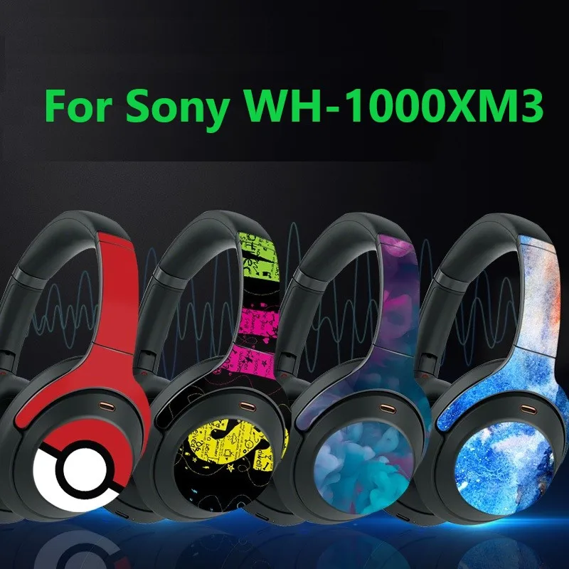 

Устойчивая к царапинам оригинальная креативная пленка для наушников Sony WH-1000XM3, Беспроводная Bluetooth-гарнитура защитная упаковка, наклейка на ...