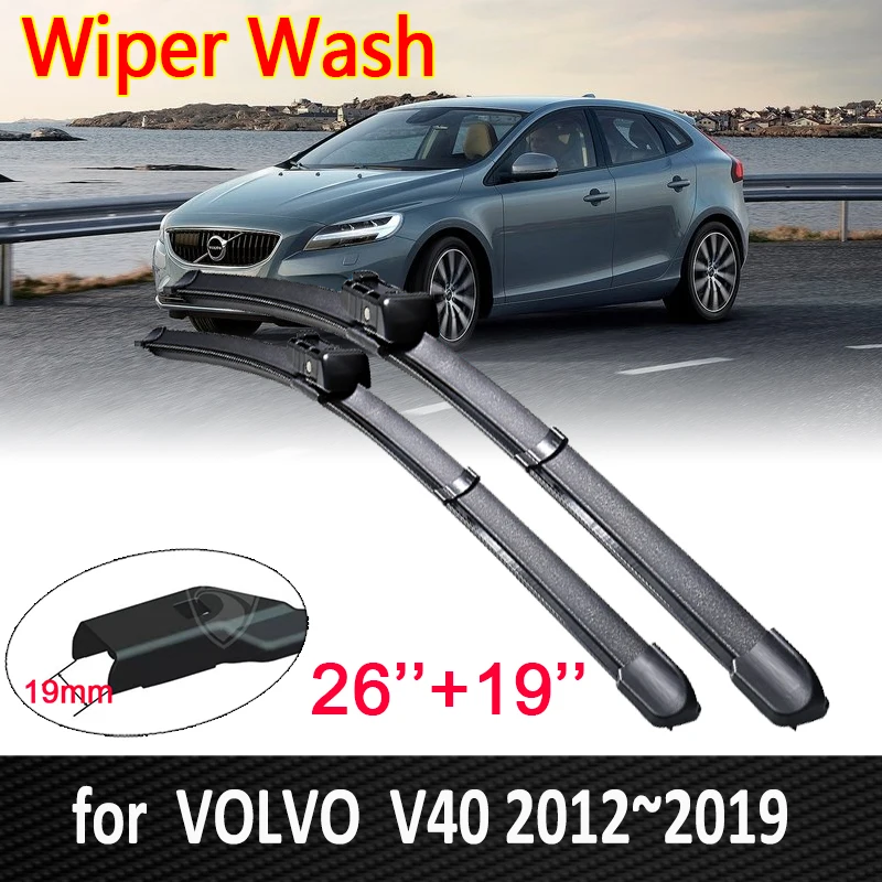 

Car Wiper Blades for Volvo V40 2012~2019 Front Windscreen Windshield Window Wipers Car Accessories 2013 2014 2015 2016 2017 2018