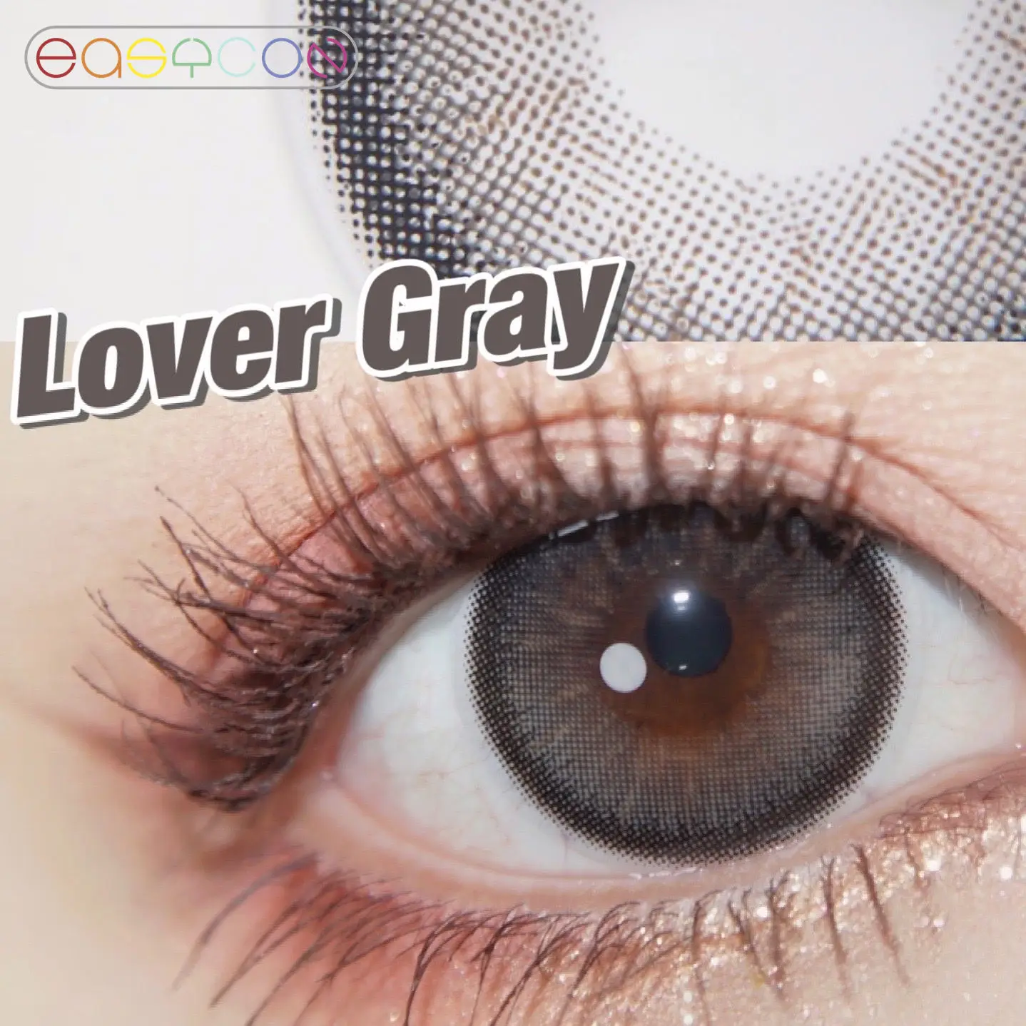 easycon egg black gray unique high end soft lens for eyes cosmetic colored contact lenses makeup big beauty pupil yearly myopia free global shipping