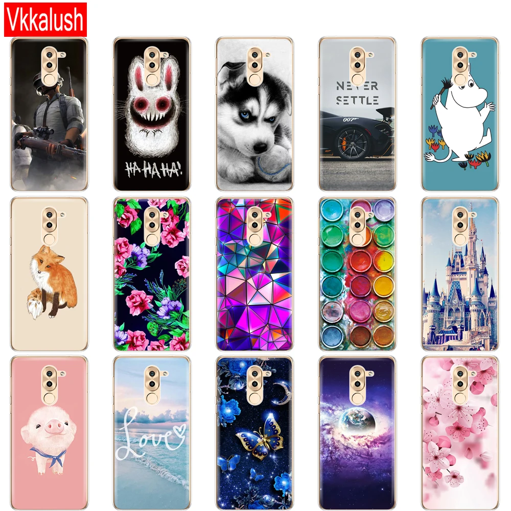 Чехол для телефона Huawei Honor 6X мягкий силиконовый чехол-накладка из ТПУ 360 Защитный