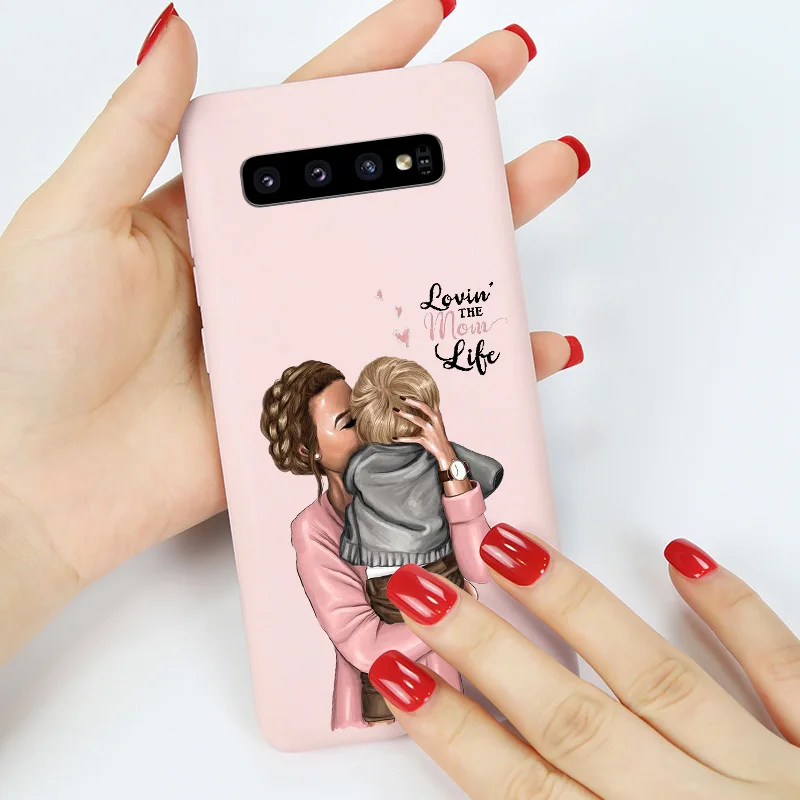 Супер или «I Love Mama» для телефона Funda для samsung A70 A50 A40 A30 A20 A10 A7 A6 плюс A8 A5 чехол карамельный Мягкий силиконовый чехол