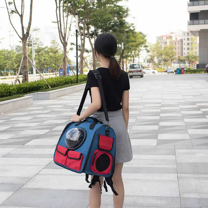 

High quality folding astronaut transport travel capsule tote shoulder bag cat bag pet carrier bag