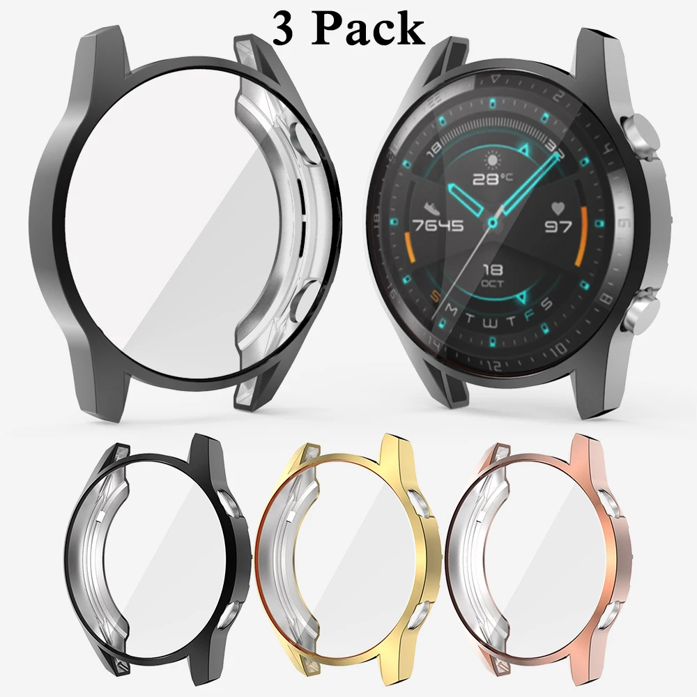 

Противоударный чехол для часов Huawei Watch GT 2, 46 мм, 42 мм, 3 упаковки