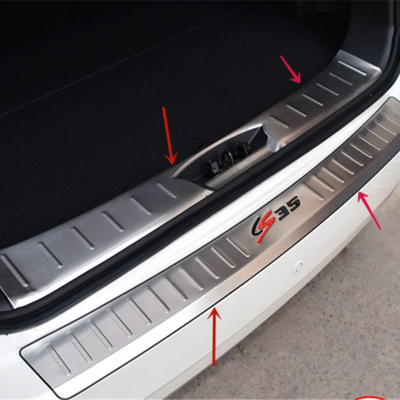 

Высококачественная защита порога багажника из нержавеющей стали для Changan CS35 2012-2016, защита от царапин, украшение, автомобильные аксессуары
