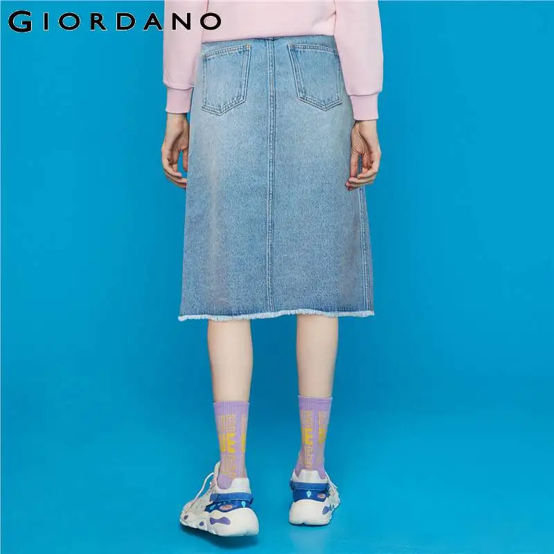 Женская джинсовая юбка на пуговицах с множеством карманов | одежда