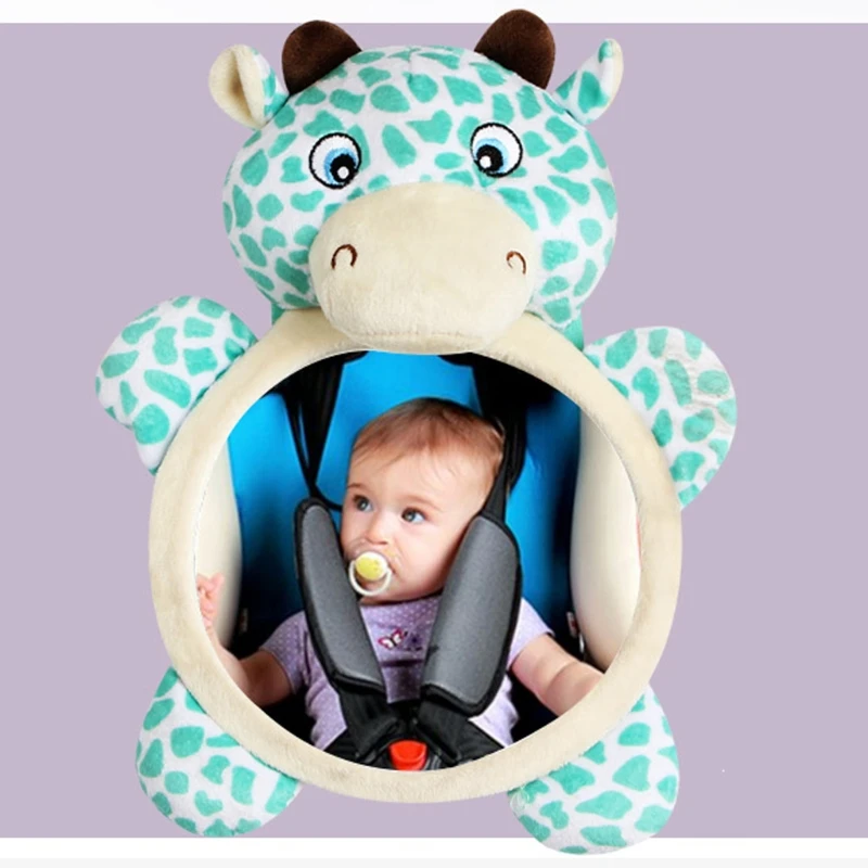 Espejos frontales traseros para beb&eacute;, espejo de visi&oacute;n f&aacute;cil para asiento trasero de coche de seguridad para ni&ntilde;os peque&ntilde;os D7YD-4