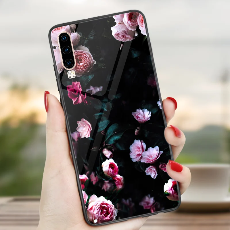 For Huawei P9 P10 P20 P30 Lite Pro Mate 10 20 P Smart Plus 2019 2018 Case Vanish Bright Floral Covers |