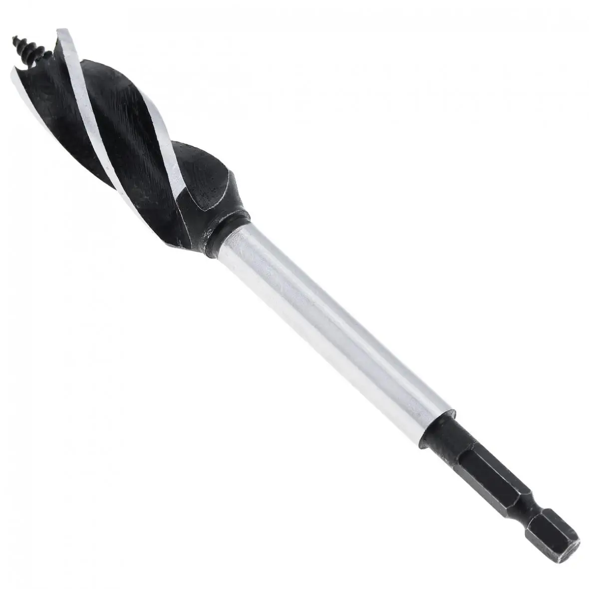 

1pcs 18 x 165mm Four-slot Woodworking Drill Bit Hole Drilling Tool with Center Drill Head 1/4'' Hex Shank Woodworking Opening