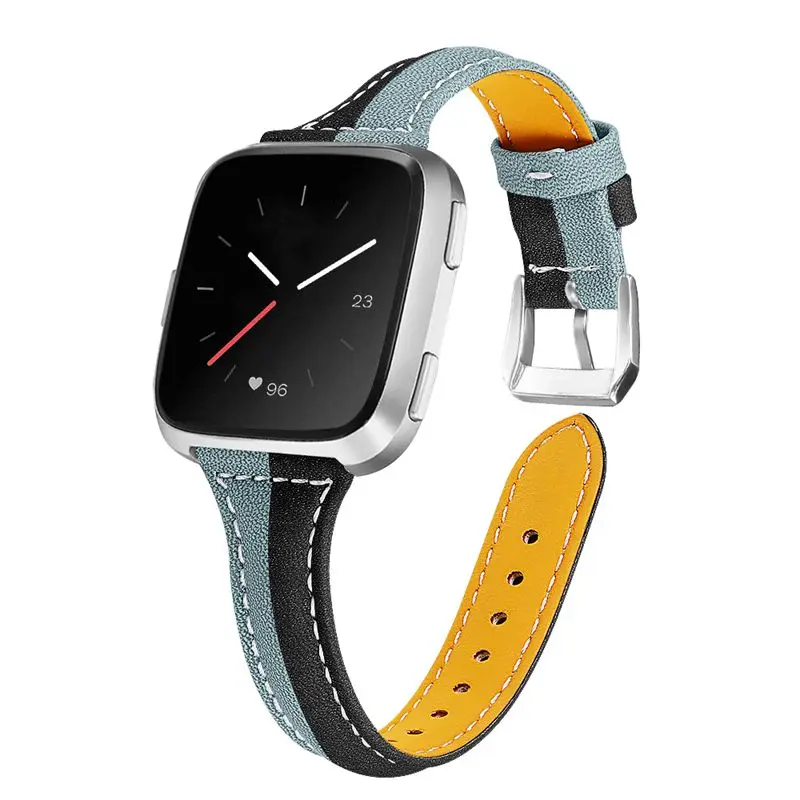 OULUCCI ремешок из натуральной кожи для Fitbit versa, ремешок на запястье браслет fit bit Lite Verse 2 Band аксессуары