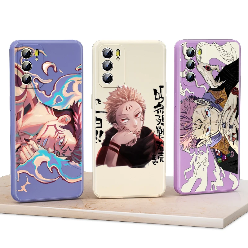 

Anime Jujutsu Kaisen For OPPO Reno 5K 5F 4F 4Z 4 6 5 3 2 2F 2Z Z Pro Plus Lite 5G Liquid Silicone Soft Phone Case Capa