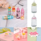 Милые 1:12 мини-бутылочки для кормления молока миниатюрные детские бутылочки DIY кукольный домик Миниатюрные аксессуары