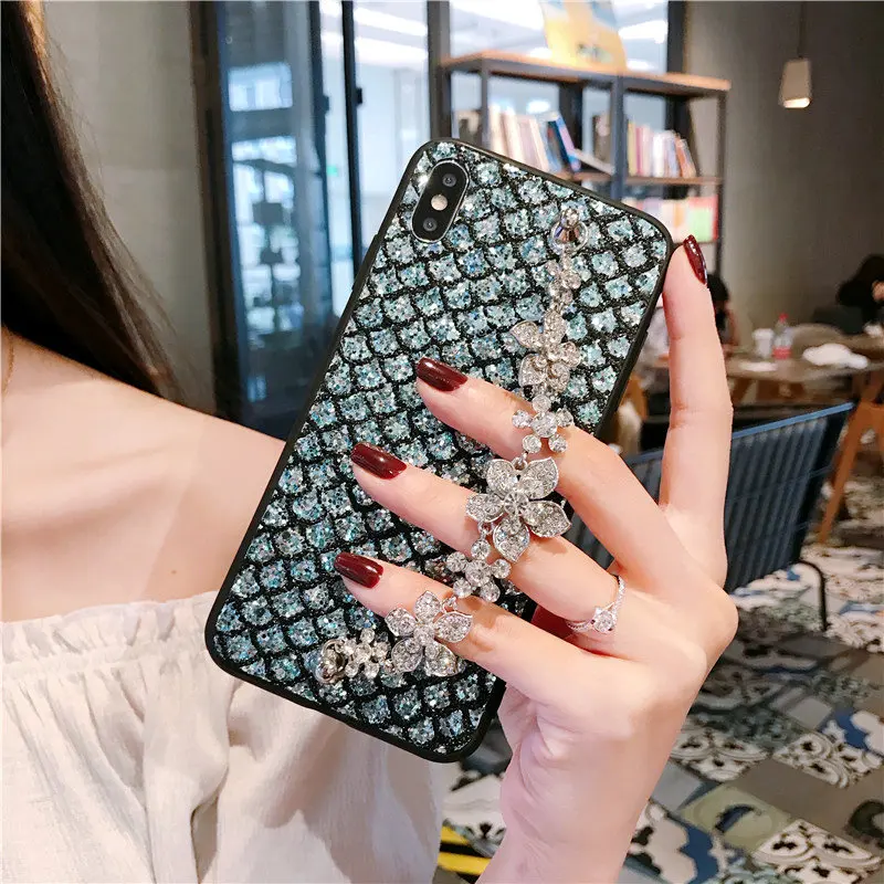 Чехол для телефона Samsung galaxy M10 M20 M30 M 10 20 30 A40S с металлическими цепочками и