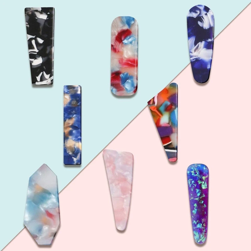 

13MC 34PCS Silicone Resin Mold DIY Hair Pin Jewelry Casting Mold for Hair Pin Pendant