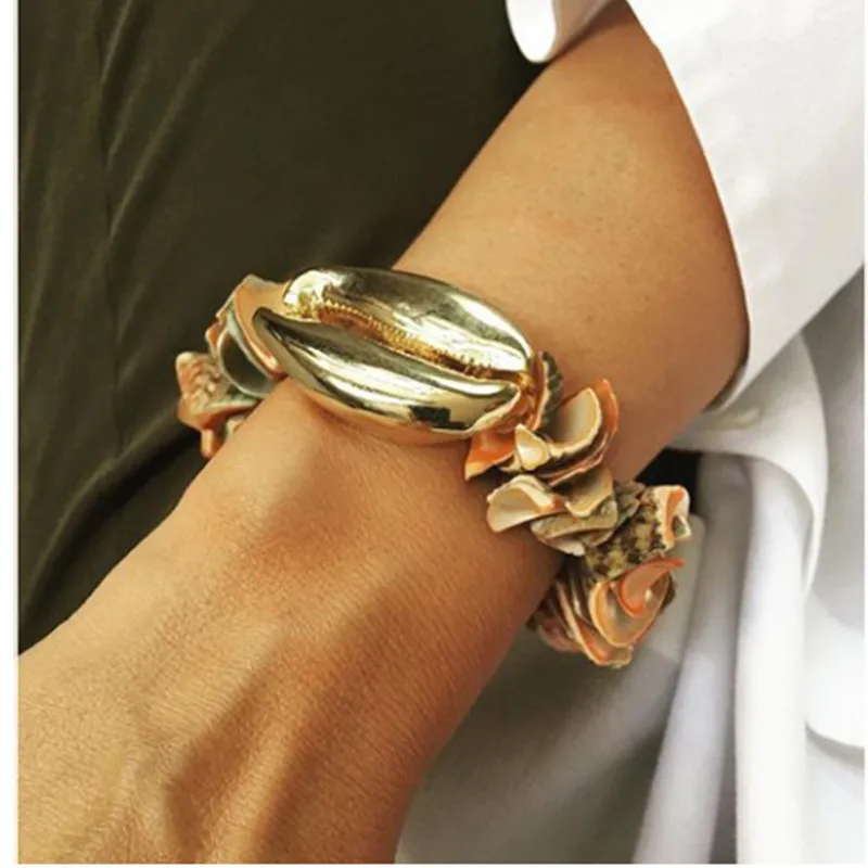 Браслеты Boho PUKA из коровьей ракушки для женщин плетеные вручную веревочные