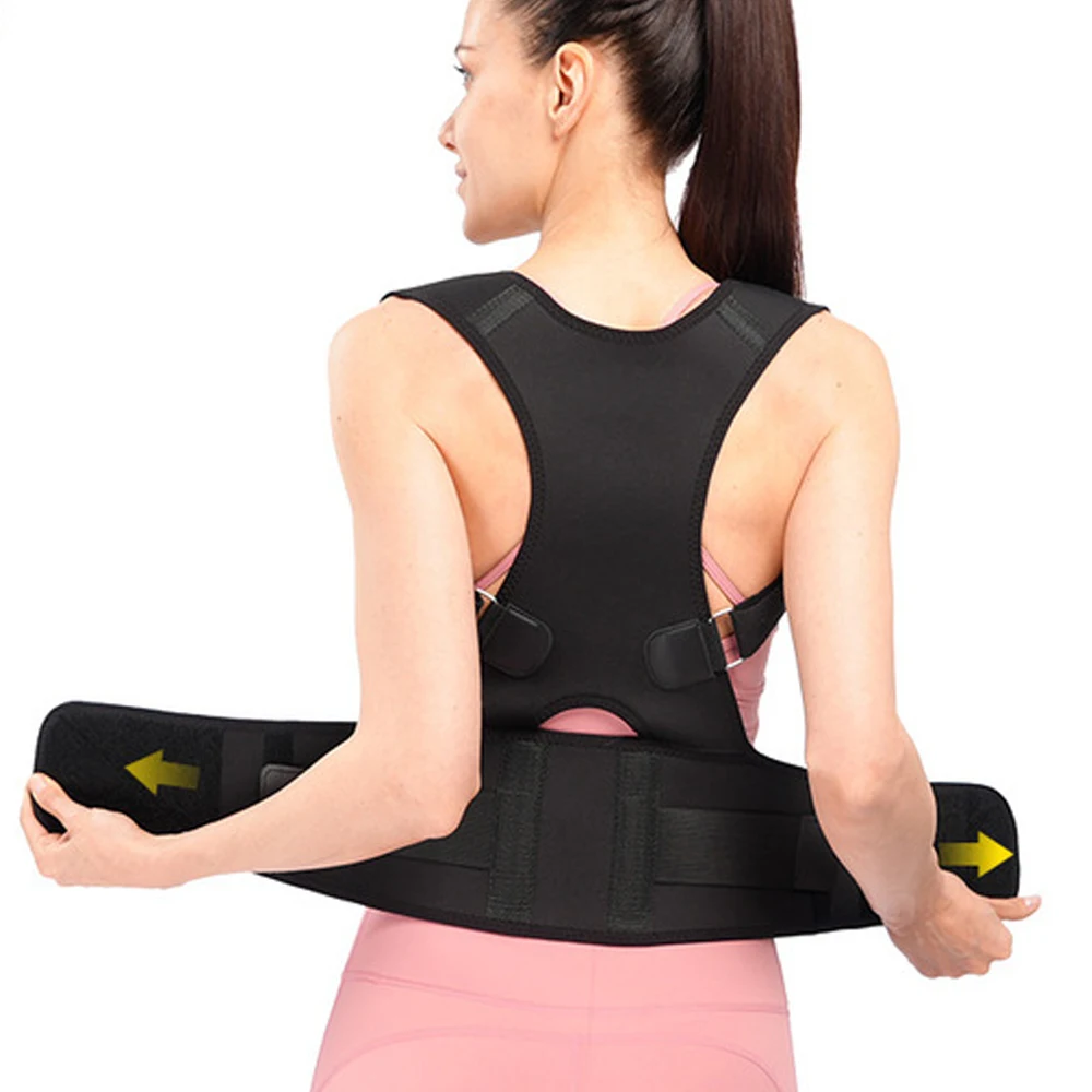 

Better Sitting Magnetic Shoulder Support Orthopedic Scoliosis Back Brace Spine Posture Correction 10 Magnets Belt for Men Women