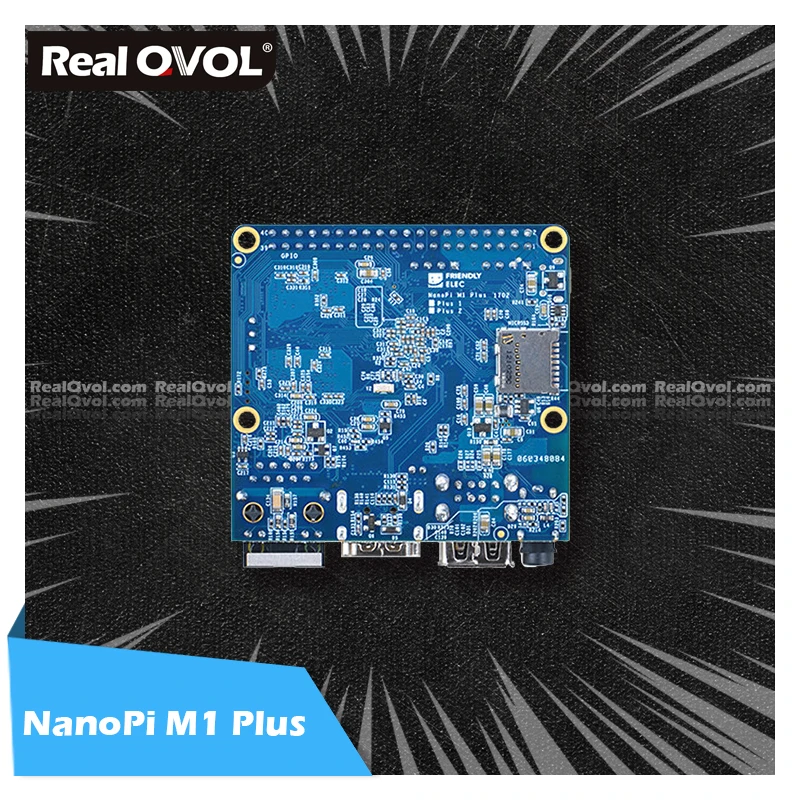 RealQvol FriendlyELEC NanoPi M1 Plus Development Board Allwinner H3 четырехъядерный Cortex A7 1 2 ГГц Гб оперативной