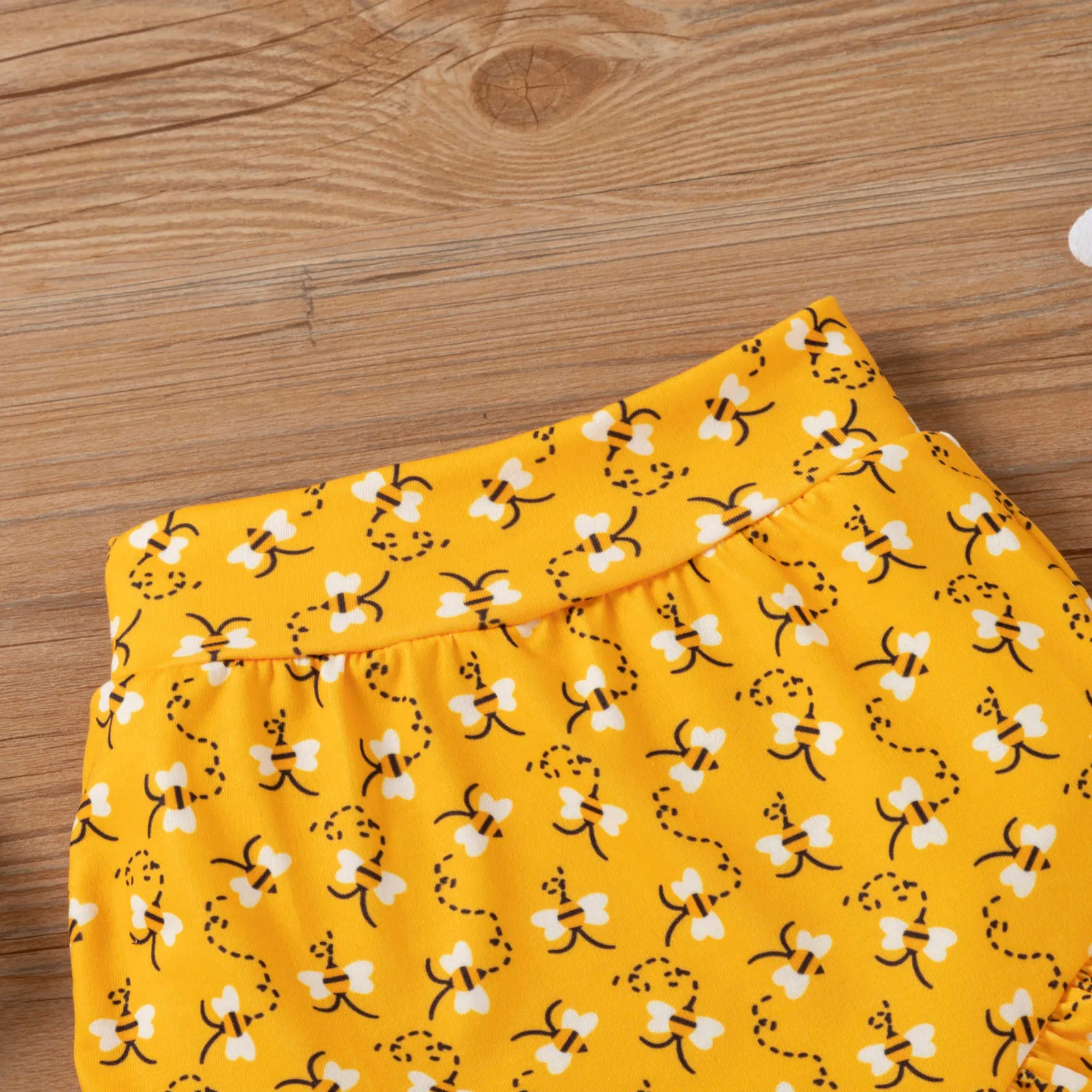 Одежда для малышей с оборками маленькой девочки Пчелой одежда милым бантом