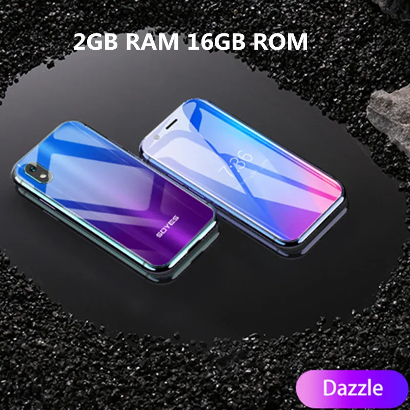 Dazzle 2GB 16GB Мини-смартфон SOYES XS 3 ''3 GB+ 32GB 2GB+ 16B Android Face Recognion 1580mAh 4G Wifi резервный карманный мобильный телефон PK 7S Melrose - Цвет: Dazzle 2GB 16GB