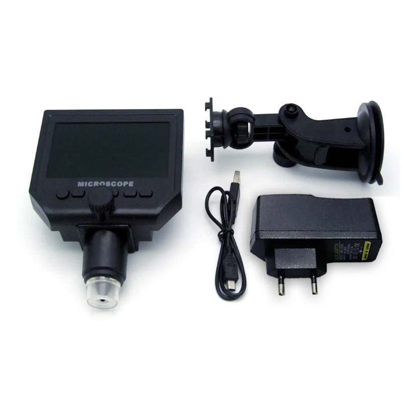

600X 3.6MP USB Digital Microscope Video Microscope Electronic Built-in lithium Battery 4.3 inch HD LCD Soldering Microscope
