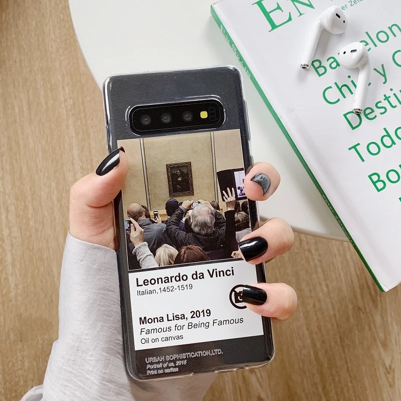 Чехол для телефона в стиле ретро Samsung A72 A52 A21 A21S A30 A40 A50 A70 A51 A71 S8 S9 S10 S20 FE S21 Note 9 10 20 Plus