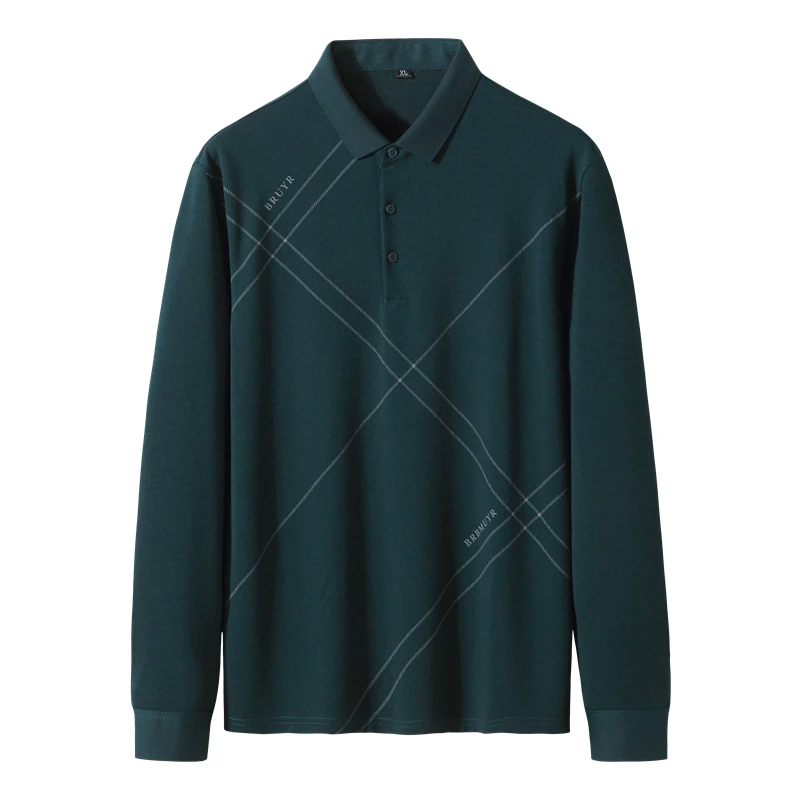 

Рубашка-поло мужская, с длинным рукавом, размера плюс, 6XL, 7XL, 8XL