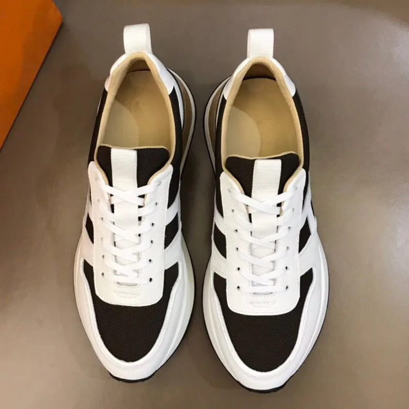 Мужские кроссовки для бега повседневные Модные мужские из натуральной кожи