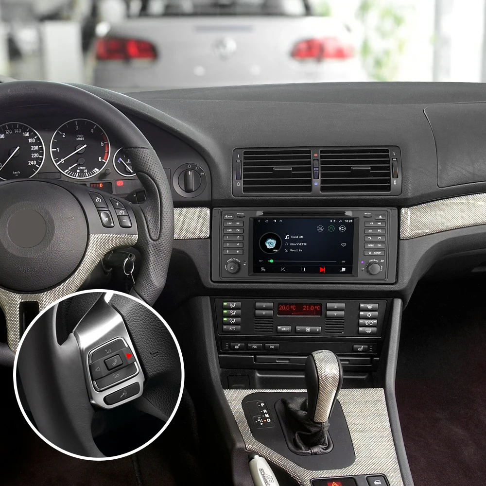 Isudar 1 Din Авто Радио Android 9 для BMW 5 серии/E39 автомобильный мультимедийный навигатор