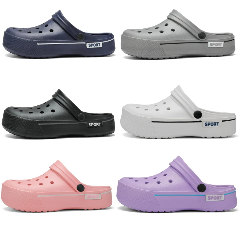 Женские и мужские летние шлепанцы PULOMIES повседневные домашние квадратная