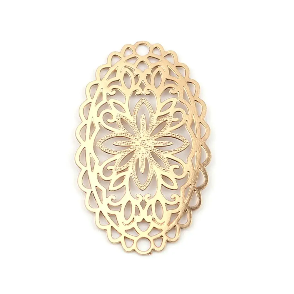 DoreenBeads модные медные филигранные штамповки разъемы квадратной золото Цвет