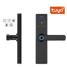 Умный дверной замок Tuya, замок с Wi-Fi и сканером отпечатка пальца, удаленная блокировка через приложение, пароль, IC-карта, цифровой дверной замок Fechadura