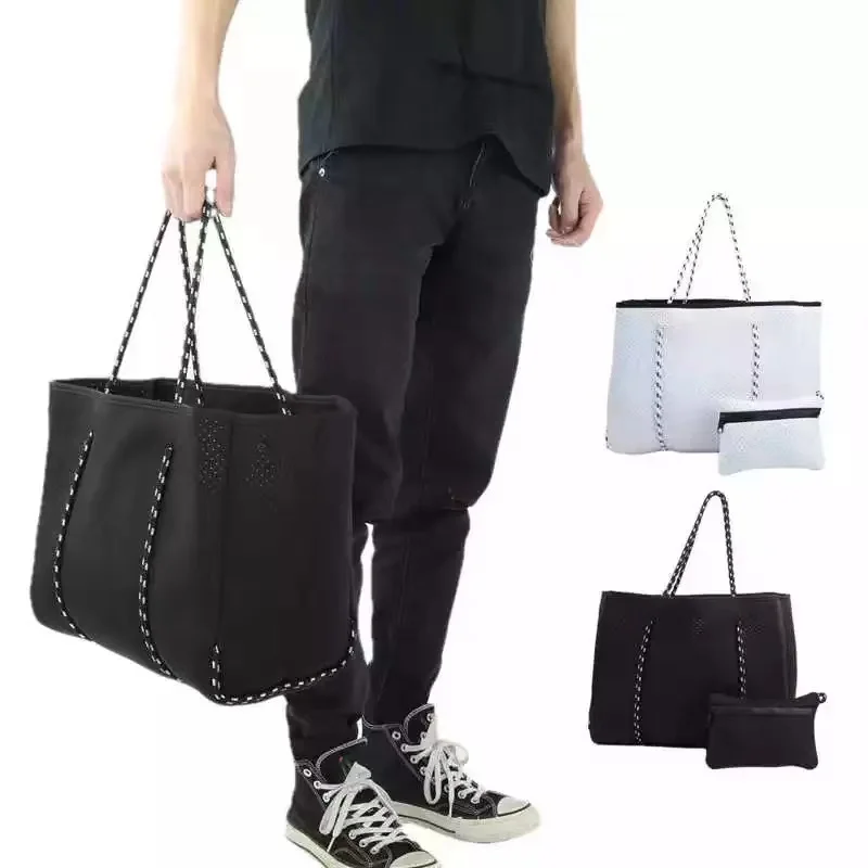 

Hot Sale New 2021 Handbags Hollow Shopping Bag Casual Tote Bag Female Soft Big Bag Slung Shoulder Bag New Large handbags