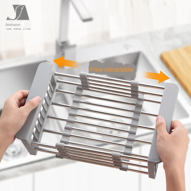 Сетчатая стойка из нержавеющей стали для раковины регулируемая дренажная