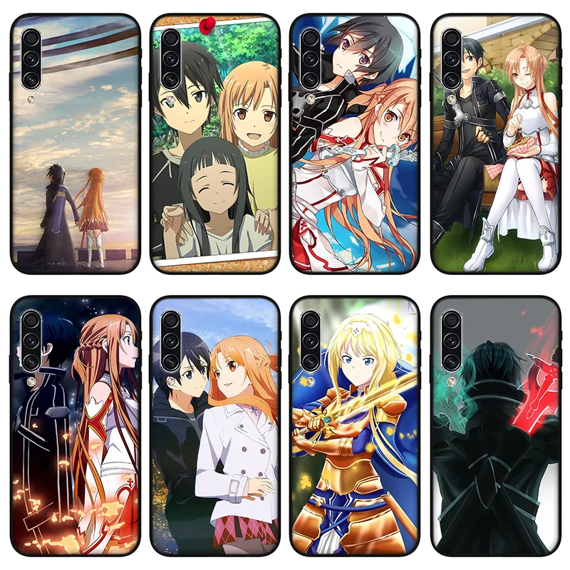 

Чехол для телефона SAO Kirito и Asuna для Huawei P30 P20 P40 P10 Lite Pro, Черный силиконовый чехол для Huawei Y5 Y6 Y7 Y9 S Smart 2019