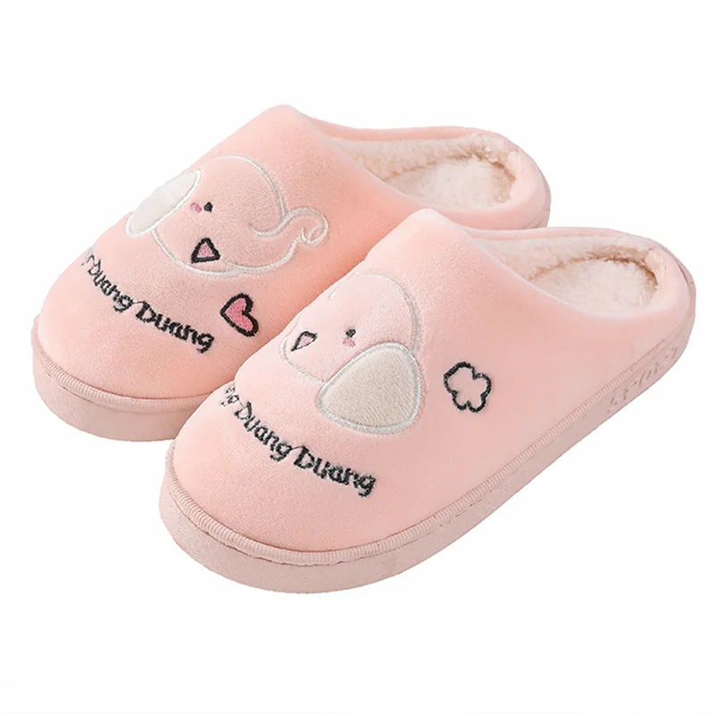 

Cotton slippers women 2020 new home lovely autumn and winter indoor home warm plush cartoon men