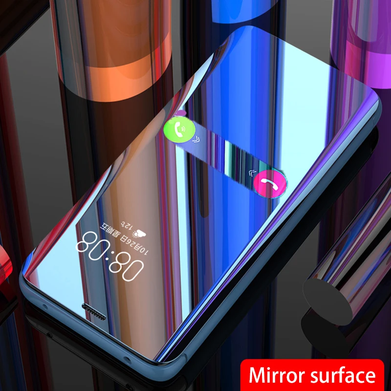 Для oneplus 7 pro 6 6t 5 t зеркальный кожаный чехол для телефона для oneplus 7pro 6 5 t oneplus 7 oneplus 6 Smart Mirror откидная крышка Capa