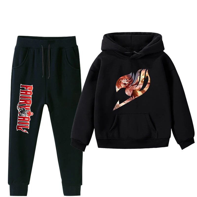 

Повседневный пуловер для мальчиков и девочек с рисунком сказочного хвоста, детский модный костюм для косплея, крутая одежда для подростков