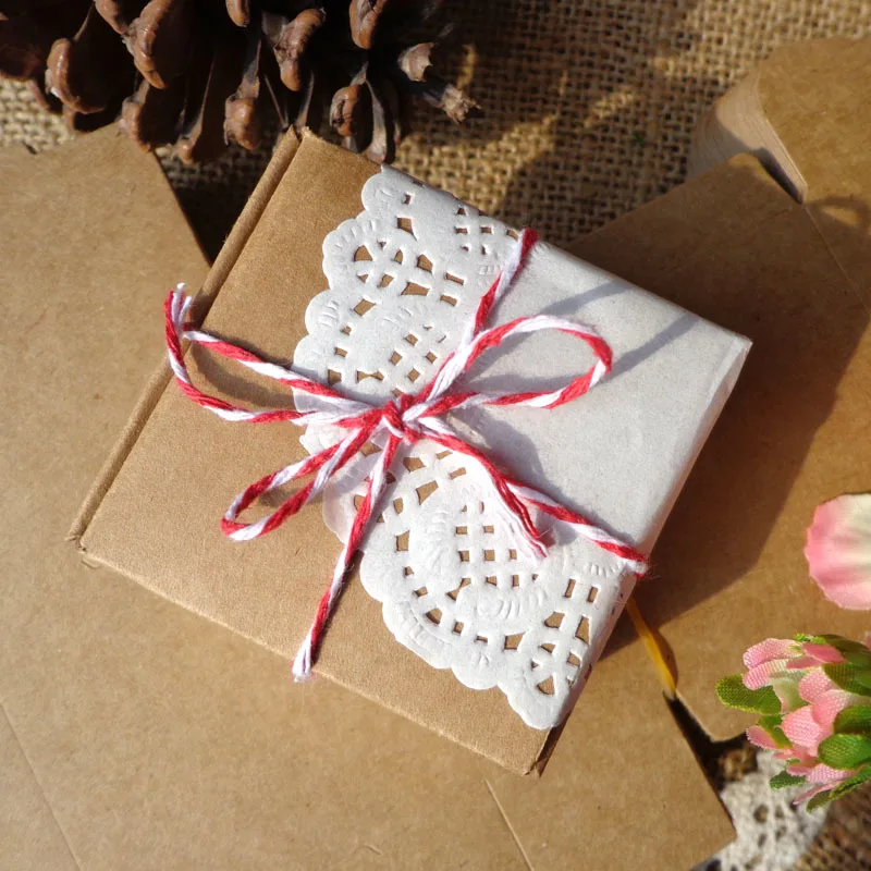 

50pcs Kraft Paper Gift Boxes DIY Handmade Soap Packing Favor Box White Brown Black Kraft Cardboard Jewelry Packing Carton Box