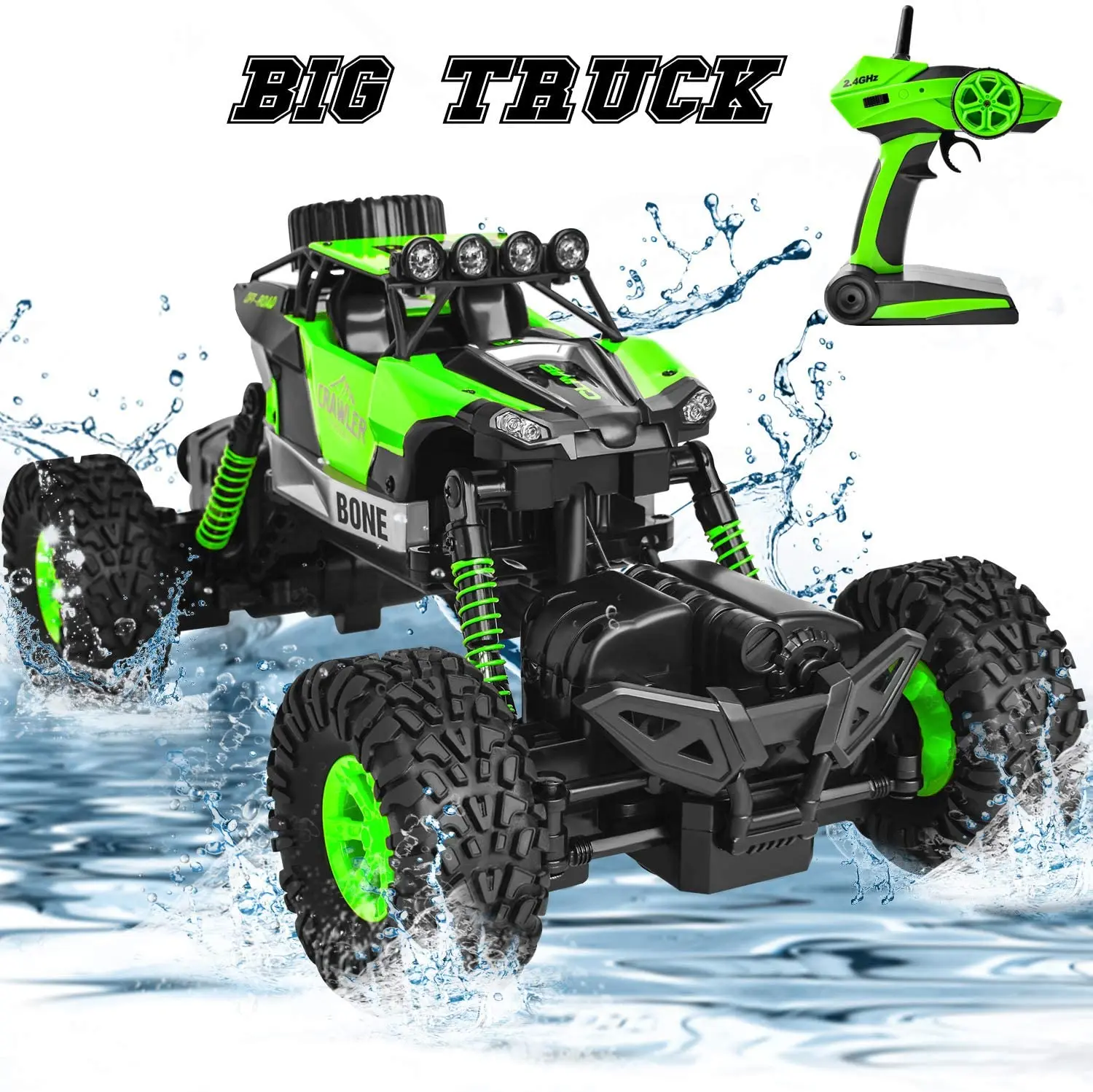 Водонепроницаемые радиоуправляемые грузовики 4x4 внедорожный Монстр 1/16 4WD с