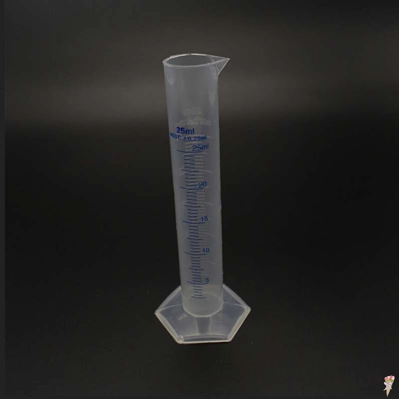 25ml Plastic Graduated Laboratory Lab Test Measuring Cylinder Container Tube | Канцтовары для офиса и дома