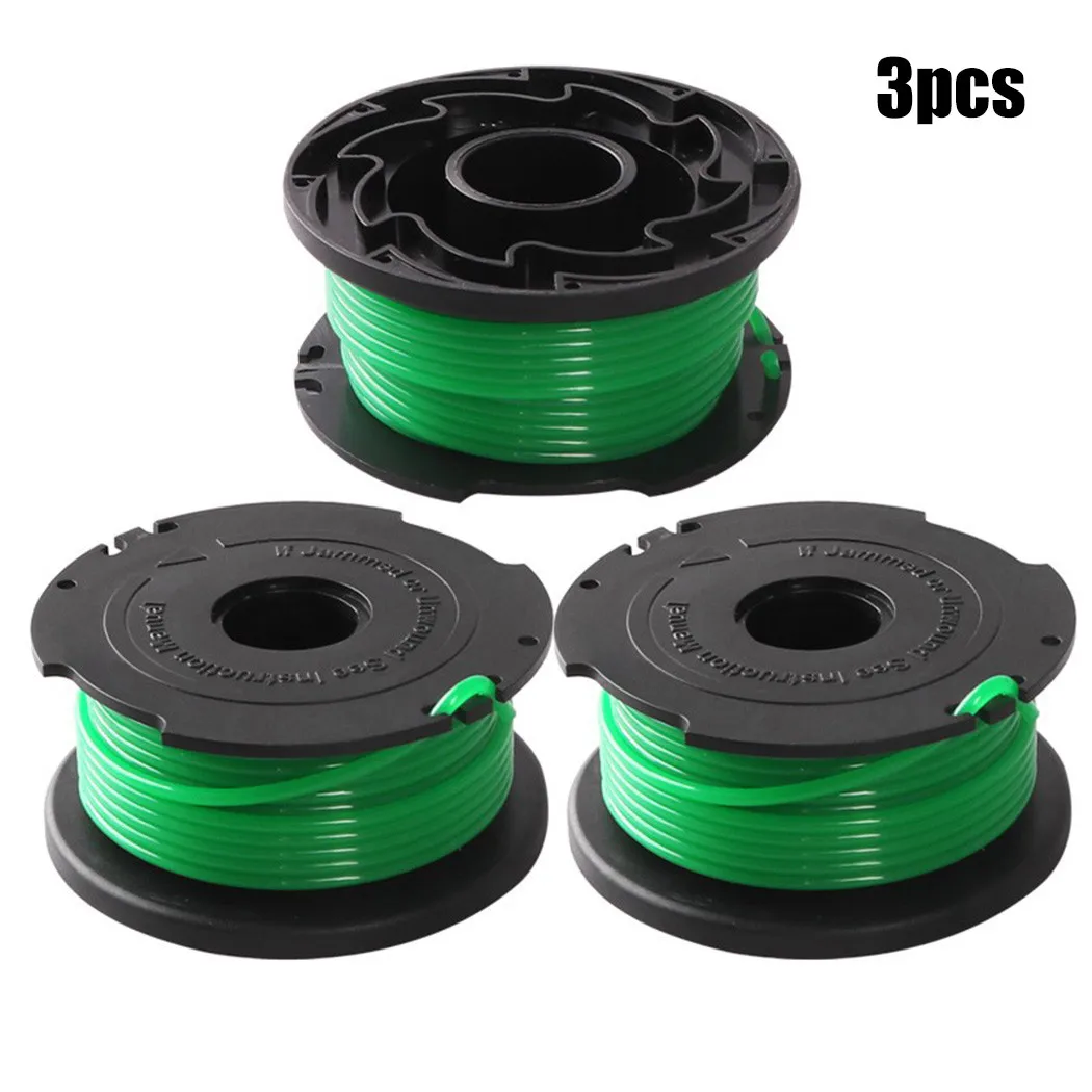 

3 шт. катушки и Fly Line для BLACK&DECKER триммер косилка катушка линия подходит для STB3620L садовые аксессуары для черного цвета из цветной стали