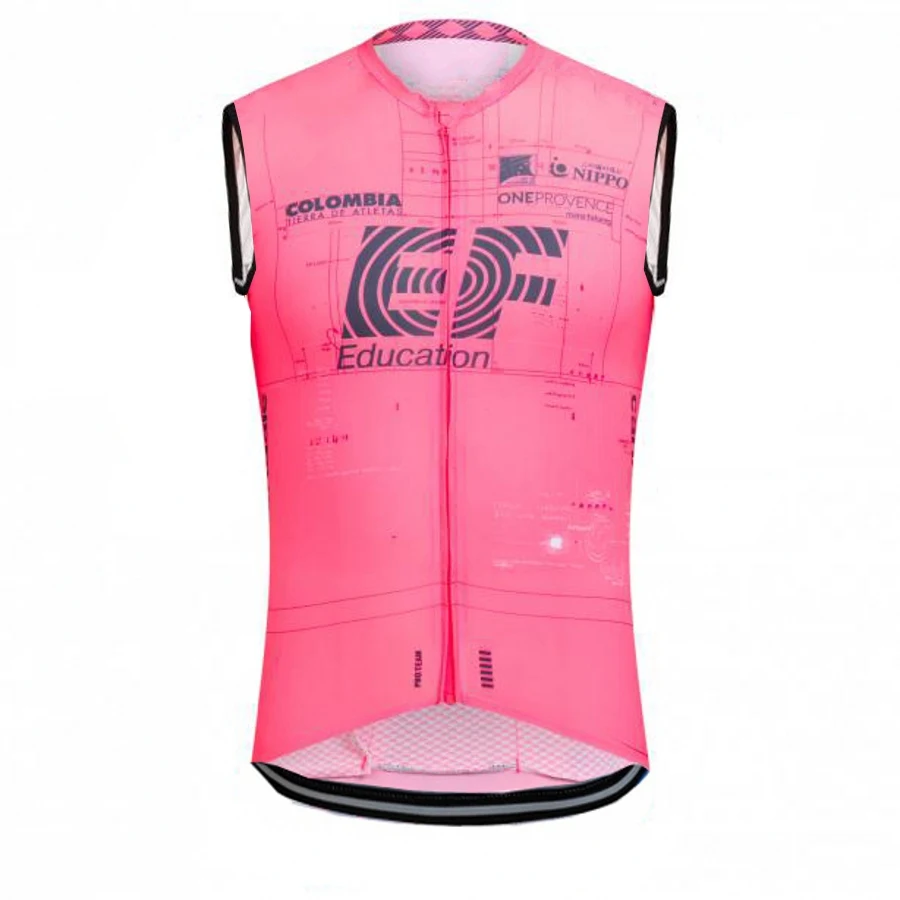 

Коллекция 2021 года, ветрозащитный жилет Team EF Pink Windvest для велоспорта, ветрозащитная ткань для велоспорта, ветрозащитный Быстросохнущий жилет