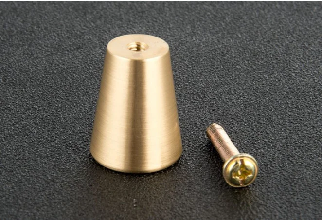 Латунные ручки двери шкафа конус простой европейский китайский для выдвижного