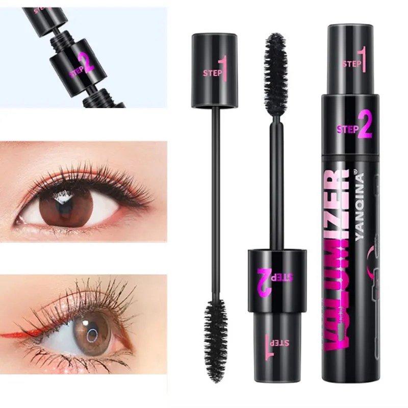 

Extension Mascara Noir Fiber PestaÃ±as Waterproof Knit 3D Eyelash Growth Lashpower Rimel A Prova Dagua Silicone Tusz Do Rzes Sexy