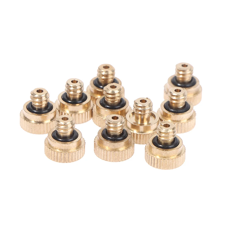 

5 PCS Outdoor Cooling System Brass Misting Nozzles 0.2-0.8mm