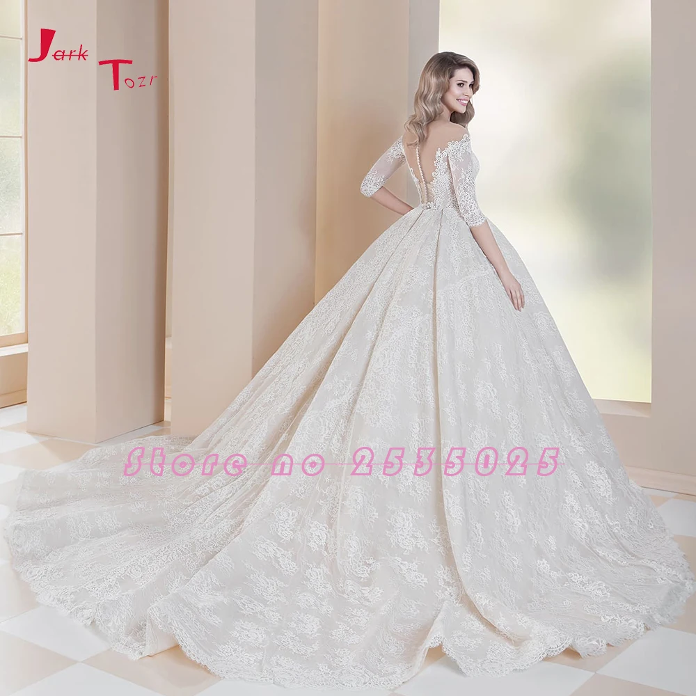 Принцесса с коротким рукавом и аппликацией Кружева бальное платье Свадебные