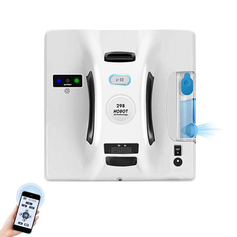 

Hobot 298 Window Cleaner Robot Smart Life With Water Sprayer Auto Phone Control for Home