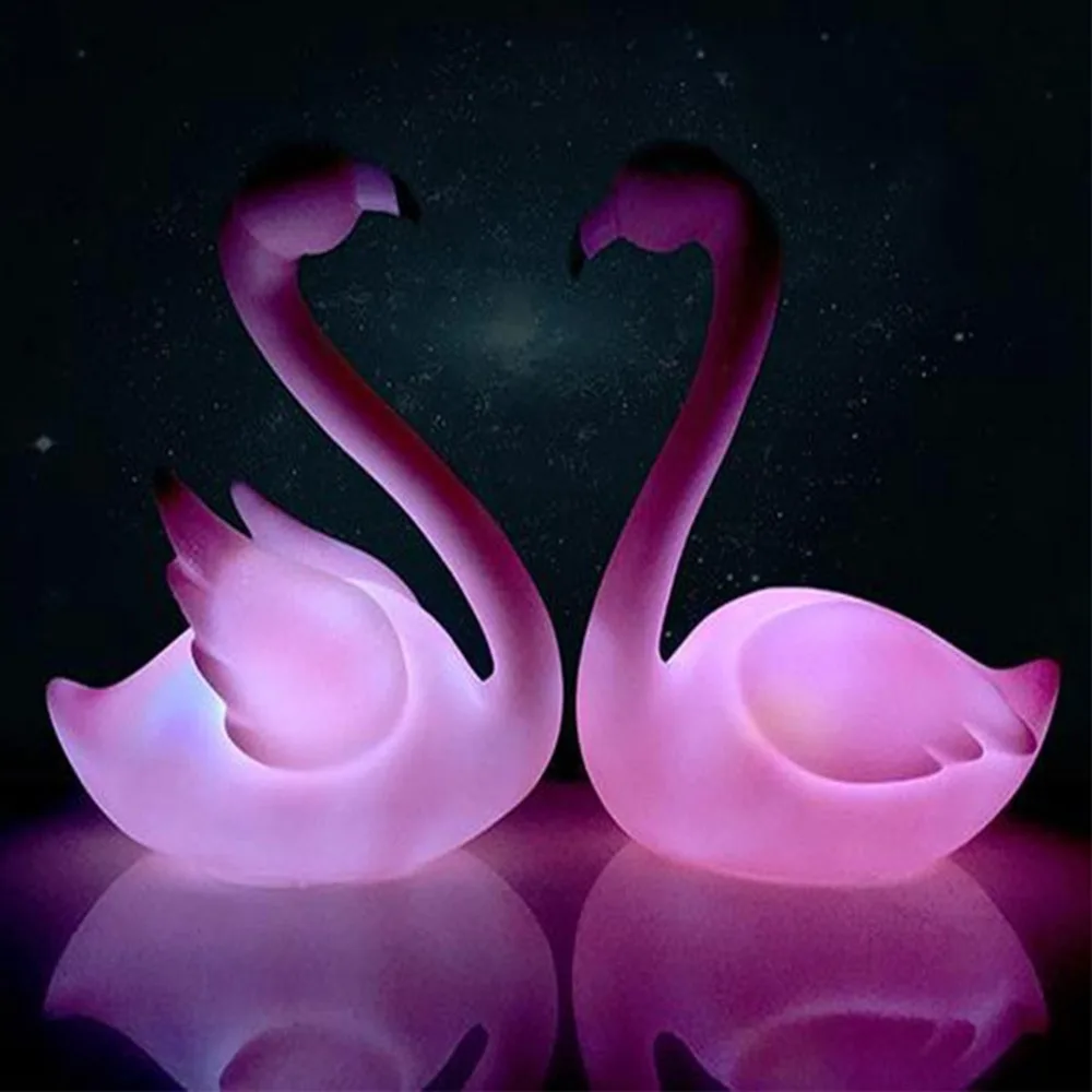

1pcs Flamingo Cake Decoration Tools Wedding Cake Topper Flamingo light Birthday Party Decoration Kids Baby Shower Supplies