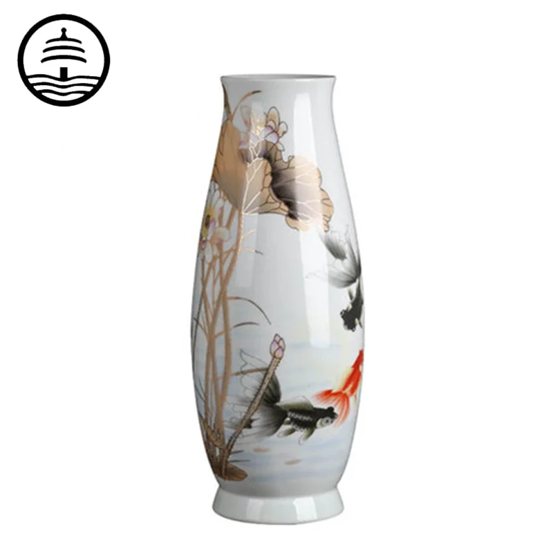 

Керамическая ваза Bao Guang Ta Jingdezhen, ручная роспись, золотой домашний декор, угловая Цветочная композиция в китайском стиле, украшение A2488
