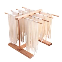 noodle rack household noodle pressing machine accessories folding retractable beech wood pasta drying rack spaghetti holder
